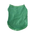 Breathable green pet vest in soft knitted fabric for dogs and cats summer comfort - 100% Cotton Vest In Jelly Green / Xs Chest Circumference 30cm Back Length 17cm