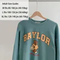Πράσινο φούτερ Baylor με αρκούδα για ενήλικες με πληροφορίες πίνακα μεγεθών - M (Στήθος 40cm 2.5-4kg) / Tops / Ενήλικας Μπλε-Πράσινος Αρκούδος