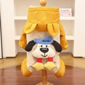 Dettaglio della tuta invernale per animali con ricamo a cartone e cappuccio caldo - S / Giallo Cinnamoroll