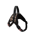 Details vom Hundegeschirr mit Leopardenmuster, atmungsaktivem Mesh und Reflexstreifen - Leopardenprint / XS