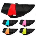Waterproof pet winter vest with zipper and D-ring in five vibrant color combinations - Five-Color Contrast Style
