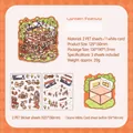 DIY Lantern Festival 3D cat stickers kit with PET sheets and scenic background card - Lantern Festival
