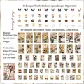 200-piece vintage scrapbook material set featuring butterflies and botanical paper - Fluttering Imprint