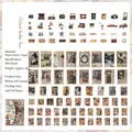 200pcs vintage scrapbooking paper set with washi stickers and aesthetic ephemera kit - Island Fragments