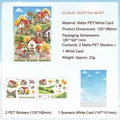 Set adesivi creativi Cloud Scotch Mist in PET opaco con motivi di paesaggi naturali - Nuvole e Nebbia