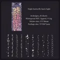 Laser butterfly PET stickers pack for scrapbooking decoration in deep purple moonlight theme - Butterfly Theme / Pack of 20 / Night Butterfly