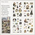 Wasserfestes PET Ebony Contract Aufkleber Set mit vier Motiven zu Magie und Technik - Ebenholz Vertrag