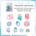 Cloud Dye and Smoke washi-stickers met 10 aquarellen bloemen en geometrie patronen - Wolkkleuring en Rook
