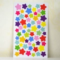 Adesivi a forma di stella colorata in tonalità arcobaleno per decorare album di foto - Serie di Stelle