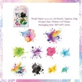 Washi stickerset thema spatten met 10 levendige aquarellen voor DIY scrapbooking decoratie - In Het Wild Gespetterd
