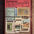 Klassische Vintage-Reisestempel-Aufkleber für DIY-Tagebuch auf Leder-Notizbuch - Jubiläumsausgabe (FGLXTZ1)