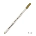 Metallic gold paint marker pen with white barrel for DIY scrapbooking and artistic drawing - Single Piece / Gold