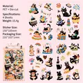 Adesivi gatto nero compleanno in PET per scrapbooking fai da te e cover per cellulari - Carnevale di Compleanno