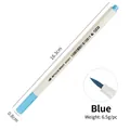 Blue metallic soft brush pen for DIY scrapbooking, 16.3cm STA marker with flexible tip - Blue