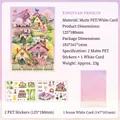 Xingyuan Fenglin 3D scenery stickers set with PET matte finish and landscape card - Apricot Garden