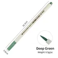 Dark green metallic brush pen for DIY scrapbooking with 16.3cm length and soft tip - Dark Green