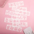 DIY plastic drawing stencils with party and Christmas patterns for scrapbooking - Surprise Party