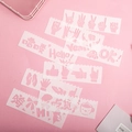 DIY plastic stencil ruler for journaling with hand gestures and life patterns - Hand Gesture
