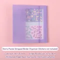 Sternenviolettes Fotoalbum mit Gummibandverschluss und 100 Taschen Kapazität - Sternenviolett