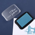 Vintage style deep blue water-based pigment ink pad for DIY finger painting and stamps - Vintage Blue