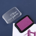 Purple pigment ink stamp pad with transparent lid for DIY scrapbooking and crafts - Vintage Purple