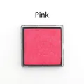 Square pink washable ink pad for finger painting and DIY scrapbooking crafts - Silver Pink