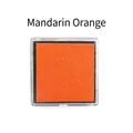 Washable square finger paint ink pad in vibrant orange for kids DIY and craft use - Orange