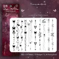 Adesivi olografici farfalla in PET per scrapbooking con 10 motivi laser da sogno - Danza delle farfalle Lingyue (30 fogli)