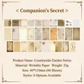 Set de 60 hojas de papel decorativo vintage estilo jardín con motivos botánicos retro - Misterio De Las Letras