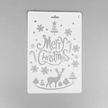Christmas plastic stencil template with Merry Christmas text and elk patterns - Little Deer Christmas (1)