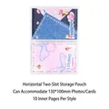 Pagine trasparenti a 2 tasche per foto 130x100mm, set da 10 fogli raccoglitore - Stile Doppia Tasca Orizzontale