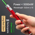 Red rechargeable green laser pointer pen with 532nm beam for office and teaching - Long Style / Red / Rechargeable / Green