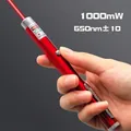 Rechargeable red laser pointer in metallic finish for PPT presentations and teaching - Long Style / Red / Rechargeable / Red