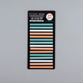 300 sheets ultra-fine translucent sticky index tabs in teal blue and coral colors - 300 Pieces/Pack / Ice River Dream