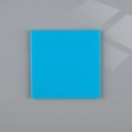 Translucent blue square PET sticky notes for tab indexing and aesthetic journaling - Sky Blue