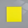 Translucent yellow square PET sticky notes for office indexing and high-end aesthetic notes - Fluorescent Yellow