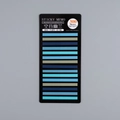 300 sheets ultra-slim translucent PET index tabs in deep blue and green color palette - 300 Pieces/Pack / Orchid in the Valley