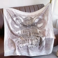 Detailed macro view of satin square scarf featuring Baroque tower and wavy silk patterns - 90x90cm / White Edge (XW-57)
