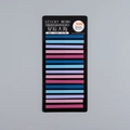 Notas adhesivas de PET traslúcido extra finas en set de 300 con pestañas de colores - 300 Piezas/Paquete / Mar Estrellado