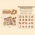40-piece Capybara cartoon sticker pack with 20 unique cute capybara illustration designs - Greedy Bala