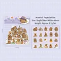 Lot de 40 autocollants Capybara mignons pour scrapbooking avec 20 dessins de dessins animés - Bala Crocodile