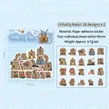 Lot de 40 autocollants mignons capybara pour journalisation stickers animaux créatifs - Bala Vitalité