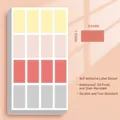 Etiquetas adhesivas Morandi impermeables 15x30mm pack de 160 unidades de color - Color Claro Morandi - Pequeño (160 Unidades)