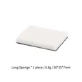 Rectangle sponge applicator with wooden handle for DIY crafting and ink blending - 1 Piece (50x35x7mm) / Single Square Flat Sponge