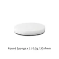 Round 30mm sponge pad for DIY stenciling and crafting with wooden handle stamps - 1 Piece (30x7mm) / Single Flat Round Sponge
