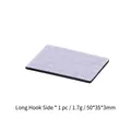 Industrial 50x35x3mm gray long hook fastener with black base for DIY projects - 1 Piece (50x35x3mm) / Single Square Hook Surface