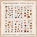 Pack d'autocollants rétro café et dessert en PET imperméable avec illustrations - Café de Nuage