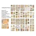 Retro PET-Aufkleber-Set Antiquities-Serie mit Vintage-Botanik- und Etiketten-Designs - Prinzip der Antiquitäten