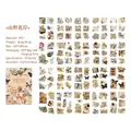 Vintage Blumen PET Stickerbuch Shanye Huaan mit Schmetterlingen und Retro-Botaniken - Berg & Wildblumen Bank