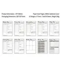 Minimalistisch zwart spiraalnotitieboek met 10 dagelijkse en wekelijkse planner-indelingen - Wees een winnaar